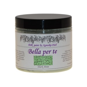 Dark Mint - farba mleczna w proszku z efektem spękań