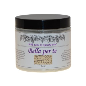 Ecru - farba mleczna  w proszku z efektem spękań