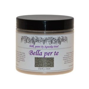 Dark Linen - farba mleczna  w proszku z efektem spękań