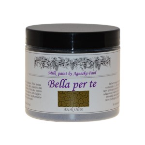 Dark Olive - farba mleczna  w proszku z efektem spękań